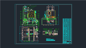 AutoCAD机械夹具装配图纸