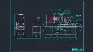 AutoCAD机床总联系尺寸图纸