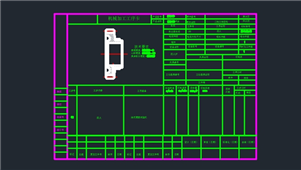 AutoCAD机械回火加工工序图纸
