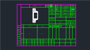 AutoCAD机械喷丸加工工序图纸