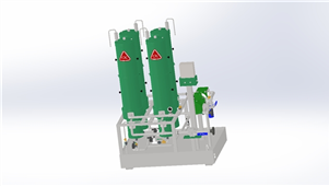 solidworks机械设计油柴过滤三维模型