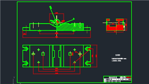 AutoCAD机械铣床夹具零件图纸