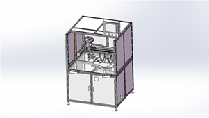 Solidworks机械设备变速箱涂胶机三维模型