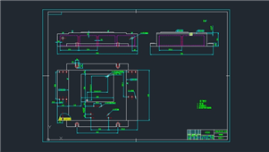 AutoCAD机械夹具底座图纸
