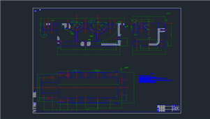 AutoCAD机械铸铁箱座装配图纸