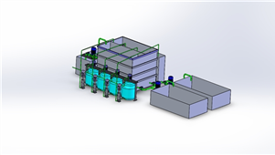 solidworks机械设备酸洗磷化三维模型