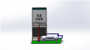 solidworks机械设备水轴喷雾三维配置