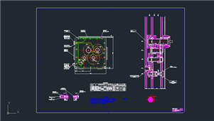 AutoCAD机械主轴箱装配图纸1