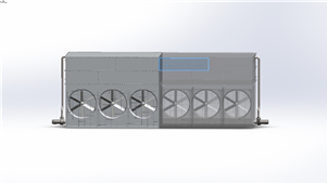 solidworks机械设备冷凝器三维模型