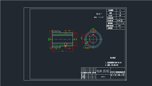 AutoCAD机械电机齿轮图纸