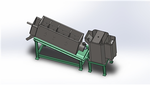 solidworks机械设备叠螺式脱水机三维模型