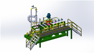 solidworks机械设备多端口阀门三维模型