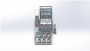 solidworks机械设备速冷冰水一体机三维模型