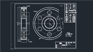 AutoCAD机械大齿轮图纸