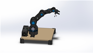 5轴机器人臂设计图纸solidworks设计