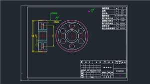 AutoCAD机械浙开线圆柱齿轮图纸