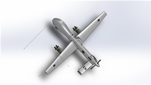 Solidworks机械设备捕食无人机3D模型