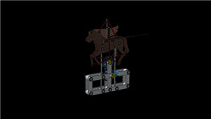 机械式飞马模型3D图纸 Solidworks设计