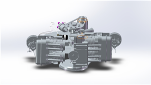 solidworks 机械设备大众发动机 三维模型