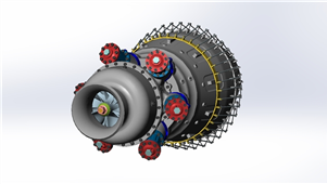 Solidworks机械设备航空发动机三维模型