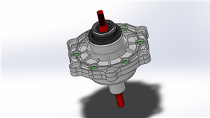 三星洗衣机电机模型3D图纸 Solidworks设计