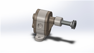 Solidworks机械设备齿轮油泵三维模型