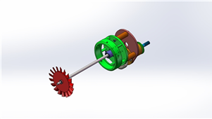 Solidworks机械设备航模涡轴发动机三维模型