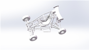 Solidworks机械三维摩托车卡丁车三维模型