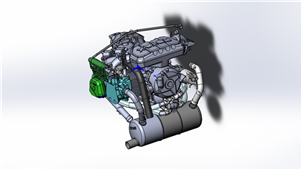 Solidworks机械航空发动机三维建模