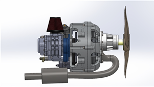 Solidworks机械设备航空转子引擎机械模型