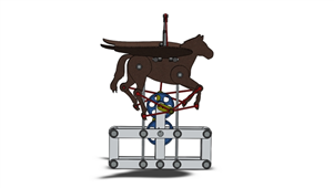 Solidworks机械设备机械式手摇飞马三维模型