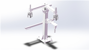 Solidworks机械设备焊接机卸料抓取机械手三维模型