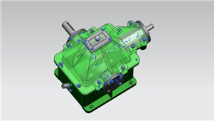 UG-NX一级圆锥齿轮减速器3D模型