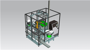 Solidworks机械设备机器人装配工作站三维模型