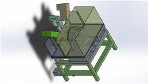 Solidworks机械设备五轴钻床三维模型