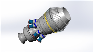 Solidworks机械设备航空发动机三维模型