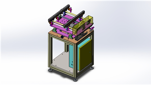 Solidworks机械设备载送轨道三维模型