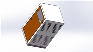 Solidworks机械钣金微正压电气柜三维模型