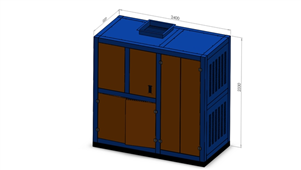 Solidworks机械钣金接地柜三维模型