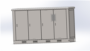 Solidworks机械设备一般箱变柜三维模型