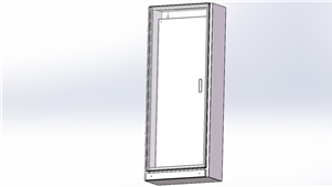 Solidworks机械钣金动力柜外壳三维模型