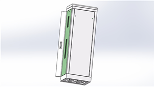 Solidworks机械钣金网络机箱机柜三维模型