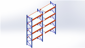 Solidworks机械钣金重型货架三维模型