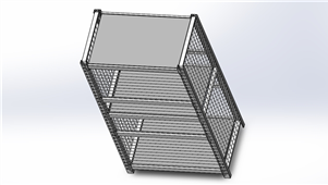 Solidworks机械钣金普通货架三维模型