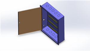 Solidworks机械钣金标准电气箱三维模型