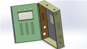 Solidworks机械钣金电气箱三维模型