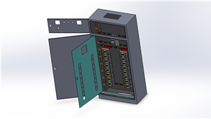 Solidworks机械钣金配电柜三维模型