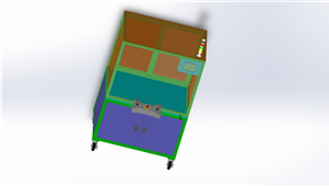 Solidworks机械钣金机架箱三维模型