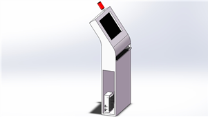 Solidworks机械钣金排队机触摸控制机构三维模型