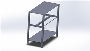 Solidworks机械钣金存放架三维建模